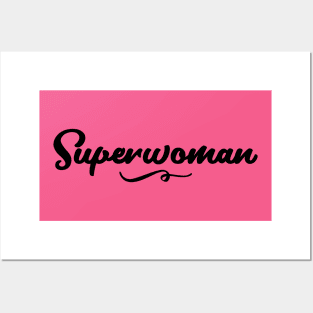 Superwoman Quote Design Two Posters and Art